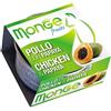 MONGE & C. MONGE FRUITS POLLO C/PAPAYA80G