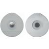 GIMA Elettrodo Oe Foam Monouso Ovale 48x50mm Per Adulti In Gel Solido Con Sensore Ag/Agcl Con Clip In Acciaio Inox Fiab 50 Pezzi