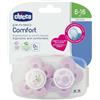 ARTSANA Chicco Succhicco Comfort Silicone Girl 6-16m 2 Pezzi