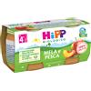 HIPP ITALIA HiPP Bio Omogeneizzato Mela E Pesca 4+ Mesi 2x80g