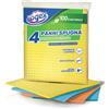 LOGEX PANNO IN SPUGNA 18x30 CM CF. 4 PZ (colori Assortiti)