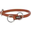 KERBL CANE COLLARE A STRANGOLO ROMA IN CUOIO 8 MM X 50 CM COGNAC