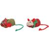 FLAMINGO XMAS GATTO GIOCO PELUCHE "FINLEY" TOPOLINO 6x9x5,5 CM