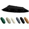 Generic 4.6x2.7m Telo Ombrellone Ricambio 12 Stecche,Patio Copertura Tessuto di Ricambio,Copertura Baldacchino di Ricambio Ombrellone Per Giardini, Balconi, Spiagge, Esterni(Nero)