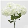 EDG Enzo De Gasperi Ortensia Bouquet x6 con Foglie H 50 Cm Pianta Artificiale Colore Bianco