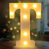 Fancysky Lettere LED da 22 cm, Lettere Luminose Led, Adatte per Proposte di Matrimonio, Festival, Feste e altri Eventi per Creare un'atmosfera Romantica e Accogliente (T)