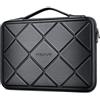 MOSISO 16 pollici Custodia Laptop, 15-15,6 pollici Borsa PC Impermeabile Antiurto Compatibile con MacBook, HP, Dell, Lenovo, Custodia Rigida EVA Scacchi con Maniglia, Nero