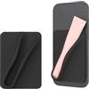 Shirene Lipgloss Custodia per Cellulare,Custodia per Rossetto con Supporto per Lucidalabbra,Porta Lucidalabbra in Silicone per Cellulare con Autoadesivo,Compatibile con iPhone e Telefoni Android,Nero