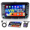 Hikity Android 13 Autoradio per VW Golf 5 6 Passat B6 Jetta, 7''