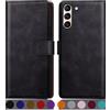 SUANPOT Cover per Samsung Galaxy S21 FE Blocco RFID Portafoglio Slot CarteSupporto Cellulare Magnetica custodia Pelle Sintetica Cover per Samsung S21 FE Nero