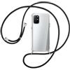 SIMao Cover Collana per Cellulare Compatibile con OnePlus 8T Custodia Trasparente Silicone con Cordino Necklace Case Antiurto Protettivo Cover Custodia da Collo Custodia con Cordino, Nero