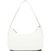 Afashor Borse a tracolla da donna in pelle vegana Hobo Sling Tote borsa retrò pochette con chiusura a cerniera, Lychee-bianco