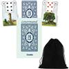 AGM Blue Owl By Mlle Lenormand Mazzo Di Carte Oracle Esoteriche Con Borsa AGM