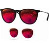 lenti polarizzate di ricambio newpolar per ray ban 4171 erika 54 mm rosso rubino