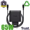 MAXO 65W 2P USB-C GAN CHARGER BLK