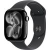 Apple Watch Series 11 GPS 46mm Cassa Alluminio Jet Black con Sport Band Nero - S