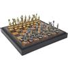 Italfama Set Scacchi In Metallo Napoleon Con Dama Tris Backgammon