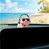 Bailtouk Ciondolo autoadesivo per specchietto retrovisore auto, occhiali da sole a forma di maiale, divertente ciondolo per auto, decorazione a specchio per auto, porte, casa, ufficio (maialino-D)