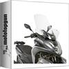 MOTOTOPGUN givi parabrezza trasparente 2120dt + attacco compatibile con yamaha tricity 125-155 2014 2015 2016 2017 2018 2019 2020 2021 2022 2023 2024 MOTOTOPGUN