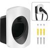 MCEVKELN EV Supporto per Cavo Tipo 2 Supporto da Muro Cavo di Ricarica Auto Staffa da Parete EVSE Organizer Cavo Accesori per Wallbox Stazione di Ricarica con Spina IEC 62196-2, Bianco