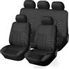 FDCYQW Coprisedile Coprisedili Auto, per VW Volkswagen T-Cross T-ROC T-ROC Sport Caravelle Sharan Passat S Proteggono Sedili Originali Dell'auto Anteriori Posteriori Copri-Sedile Comfort,A