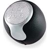 1neiSmartech Pomello Leva Cambio 5 Marce Compatibile con Alfa Romeo MiTo dal 2008 con Foro in Metallo e Impugnatura in ABS Satinato Nero, Lente Superiore Cromata, OEM 55344848