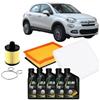 Somer Car KIT TAGLIANDO 3 FILTRI OLIO SELENIA 0W30 5LT COMPATIBILE CON FIAT 500 X 1.6 MULTIJET 120CV EUR.6