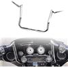 BXNLY Manubrio da moto Accessori Per Moto 12 14 16 Manubrio Ape Hanger, Supporti Per Carenatura Batwing, Monkey Bar Per Harley Per Electra Glide Ultra Classic Low FLHTK 2015-2016(Chrome,12 Inch)
