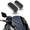 Ricreo Tappi Parabrezza specchietti a manubrio Compatibili con Yamaha TMAX 500 2008-2011, Coprifori Specchietti con Coperchio Girevole Integrato, Kit Chiusura Fori Scudo per Specchi a Manubrio