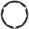 VIGOEXPRESS WHECOVER Cuscinetti Antiscivolo per Volante Auto in Pelle PU, Coprivolante Antiscivolo Universale 39 cm, Set 3 Impugnature per Volante, Accessori Auto, Effetto Fibra di Carbonio (Nero)