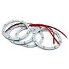 uxcell Sourcingmap 4pcs 12 V Bianco 80 mm 24 SMD LED Angel Eye Halo Anello di Luce Lampada per Auto Automobile