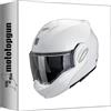 MOTOTOPGUN scorpion casco modulare per moto exo-tech evo pro solid bianco perla taglia m mototopgun 119-100-70-04