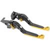 FOYMGMSPAP Per CBR600 Per CBR 600 F2 F3 F4 F4i Per CBR900RR Per CB919 Moto Leve Freno Frizione Maniglie Regolabili Leva Manubrio Leve Frizione Freno(Yellow-3)