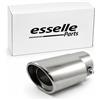 Esselle Parts Terminale Scarico Cromato Ovale Inox per Alfa Romeo 147 Plug&Play