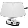 YEE PIN Parasole parabrezza anteriore per Peugeot 208 e-208 2019-2025 2026 parasole 2 in 1 pieghevole con borsa coprivolante, in fibra di raffreddamento, protezione UV e polvere