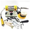 EWsdsfs 110/220 350W Lucidatrice Fai da Te Lavorazione del Legno Giada Gioielli Tornio Banco Motore Rettificatrice Albero Flessibile Tubo 0.4-6.5mm(220)