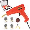 AUTOFU Pistola di saldatura in plastica, kit di saldatura in plastica da 150 W, con 800 punti caldi e pinze, lama di levigatura, custodia per il trasporto, luce di lavoro a LED