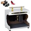Generic Lucidatrice automatica per scarpe a induzione da 100 W, lucidatrice elettrica da 1400 giri/min con manico per casa, ufficio, hall dell'hotel e uso bancario