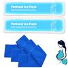 Couleurs Impacchi di ghiaccio perineali riutilizzabili, emorroidi postpartum, cura del recupero del parto, 2 cuscinetti in gel + 3 maniche lavabili (blu)