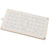 ZYWUOY Soffione doccia, 50 fori per bagno, filettatura 10,2 cm, tubo di intubazione dell'acqua in plastica, spray regolabile, design compatto, color crema
