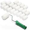 ToolSpace Rullo per Verniciare Rulli in Mousse Liscia con Manico per Legno Metallo Piastrelle Mobili Progetti Fai-da-Te Smalti e Vernici Alta Densità con Applicazione Assorbimento - 15cm Set 10 Pezzi