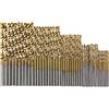 WANGQI Set di punte elicoidali rivestite in titanio, set di punte per trapano HSS ad alta velocità, set di punte per trapano a mano, 1/1,5/2/2,5/3 mm