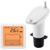 Helilyco Monitor digitale del livello dell'acqua con display retroilluminato, wireless per indicatore di livello del serbatoio 1-5 m per portata, sistema di allarme alto/basso, sicurezza domestica e