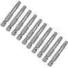 XMHF 10 pezzi 50 mm lungo 1/4 di pollice gambo esagonale T27 Torx testa cacciavite magnetico Set di punte di sicurezza a prova di manomissione stella 6 punti cacciavite kit strumenti