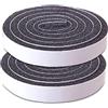 Diarypiece Spugna per rimuovere le intemperie per porte e finestre, nero, 2 m x 1,5 cm x 1 cm, 25 g, confezione da 2