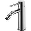 Paffoni LIG131ST Miscelatore bidet senza scarico serie LIGHT Steel Looking