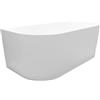 Balneo VIVA Vasca da Bagno Autoportante in Acrilico con Telaio in Acciaio - Stabilizzatori a 6 Piedi - Troppopieno e Tappo Clic-Clac - Bianco - 160x75cm
