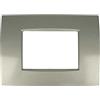 SANDASDON, Placca Slim Sottile 3M 4M 7M, Compatibile con Bticino Living Light Air (3M Per 3 Moduli, Titanio)