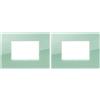 Vimar Placca Classic 3 m, Reflex Salvia (Confezione da 2)