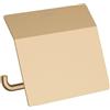 hansgrohe AddStoris - Portarotolo con coperchio, portarotolo per montaggio a parete, porta carta igienica, fissaggio nascosto, accessori bagno, bronzo spazzolato, 41753140